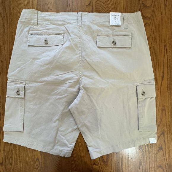 NWT Lot 2 Saddlebred Comfort Flex Flat Front 11" Stretch Twill Shorts Men's 40 - Picture 6 of 9